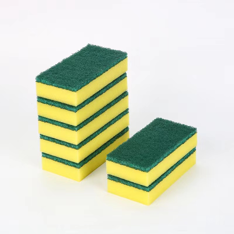 佰以轩 商用海绵百洁布高效海绵洗碗布厨房刷洗锅布不粘油  7401#号  8片/盒 （140mm*70mm）
