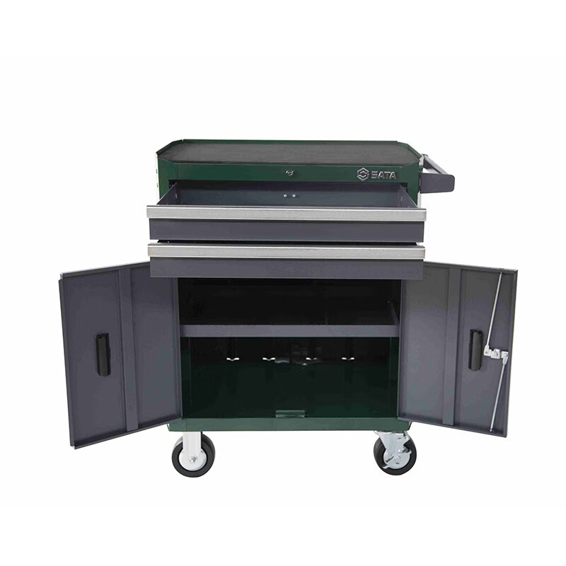 世达  95123汽修二抽屉工具车抽屉式移动工具柜手推车