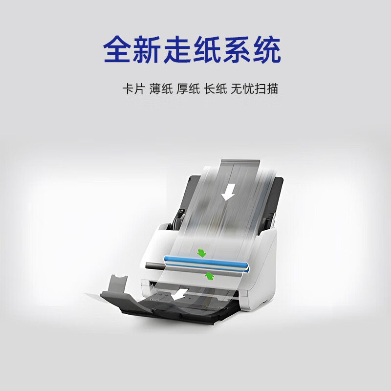 爱普生 DS-570WII 扫描仪A4馈纸式高速高清无线Wifi连续自动双面彩色文档扫描仪 支持国产系统