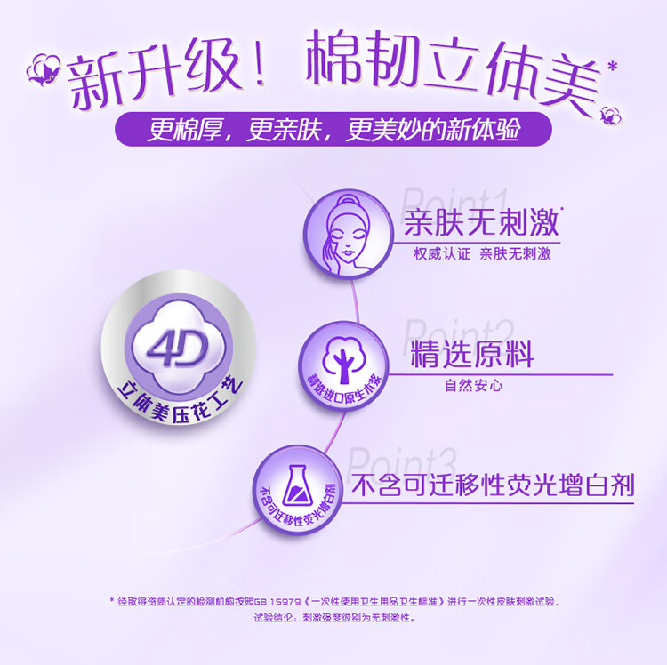 维达 3层棉韧立体美压花纸面巾100抽*（6+2）包/提V2833抽纸特惠装  8提（整箱64包）