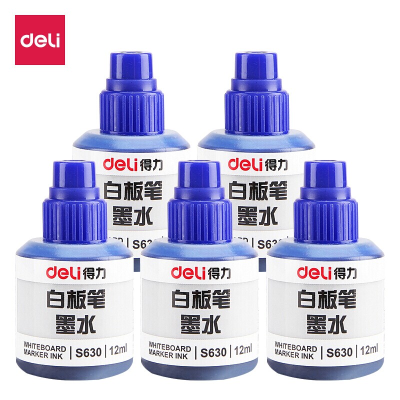 得力 思达可加墨白板笔墨水补充液/替换墨水   12ml/瓶  S630