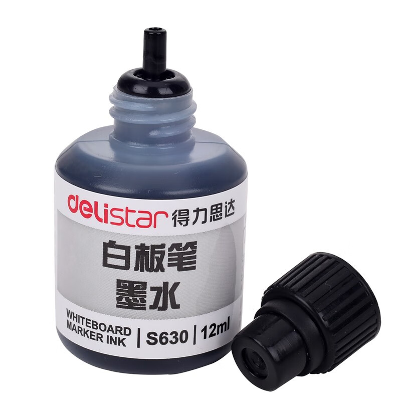 得力 思达可加墨白板笔墨水补充液/替换墨水   12ml/瓶  S630