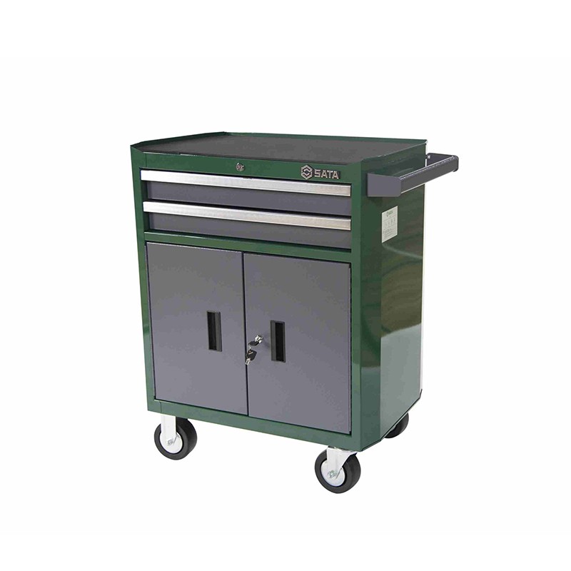 世达  95123汽修二抽屉工具车抽屉式移动工具柜手推车